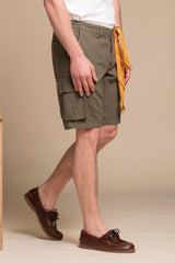 COOPER CARGO SHORT MIXED LINEN