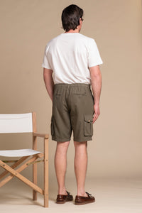 COOPER CARGO SHORT MIXED LINEN