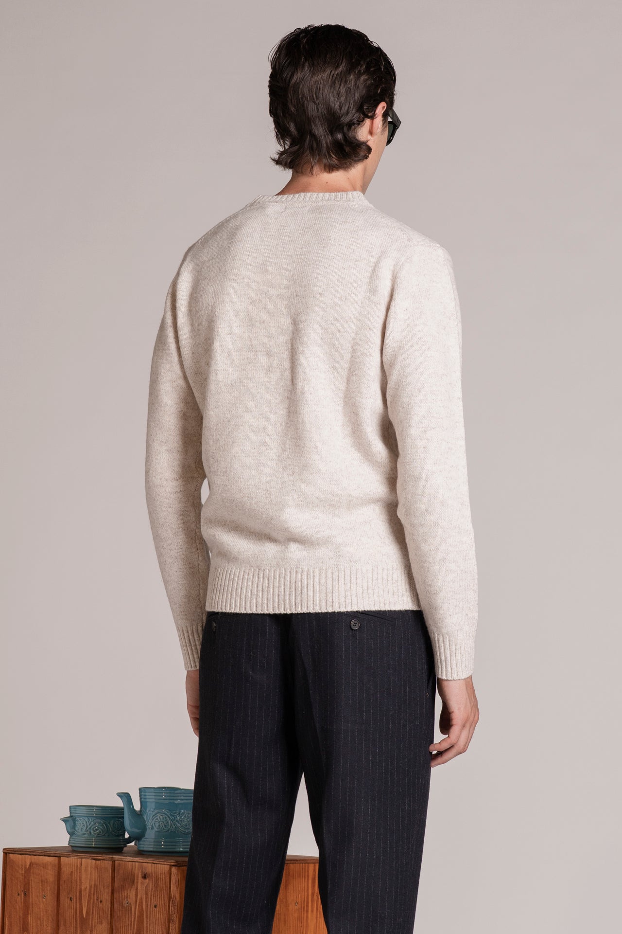 DUKE ROUND NECK IN MOULINE'