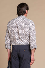 LUIS ITALIAN COLLAR IN COTTON SLUB
