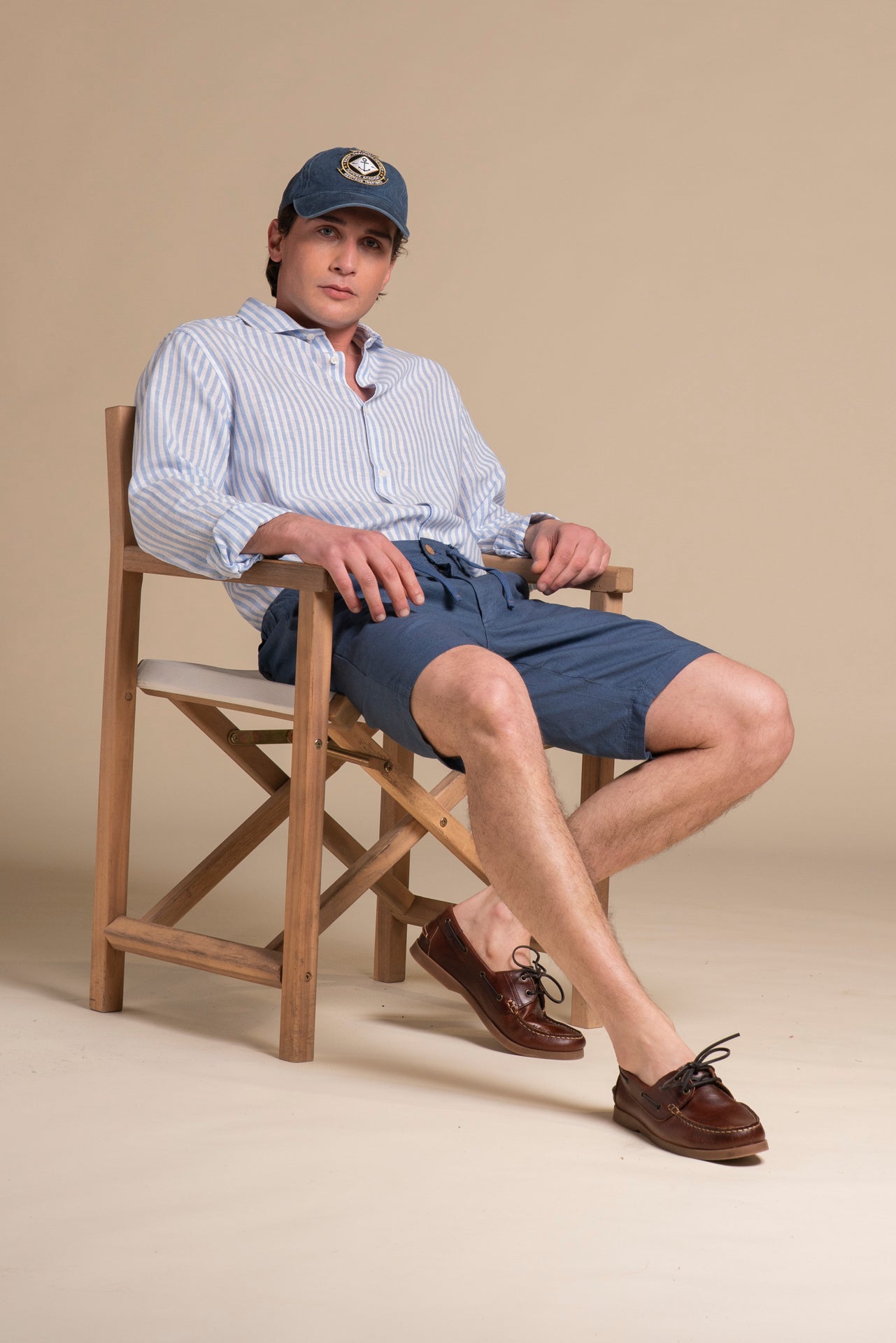 NILS MLN CHINO SHORT MIXED LINEN