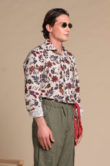 RILEY FRENCH COLLAR IN MIXED LINEN