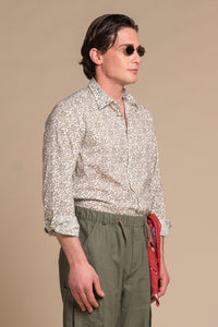 LUIS ITALIAN COLLAR IN COTTON SLUB