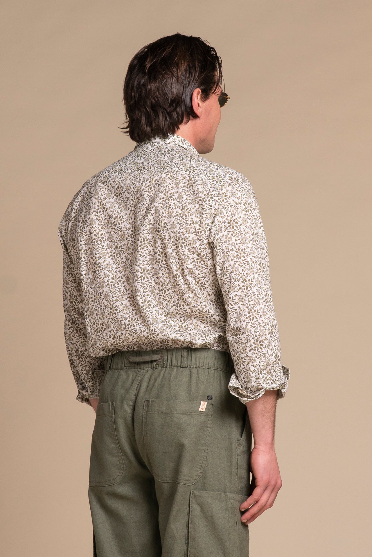 LUIS ITALIAN COLLAR IN COTTON SLUB