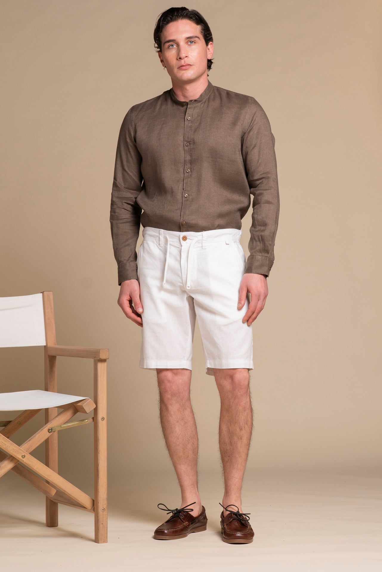 NILS MLN CHINO SHORT MIXED LINEN