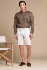 NILS MLN CHINO SHORT MIXED LINEN