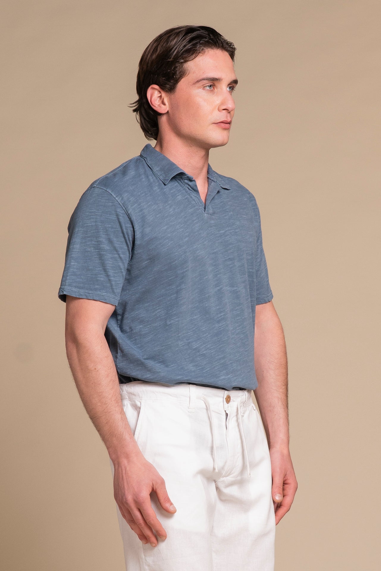 JAMIE SLUB JERSEY SKIPPER POLO