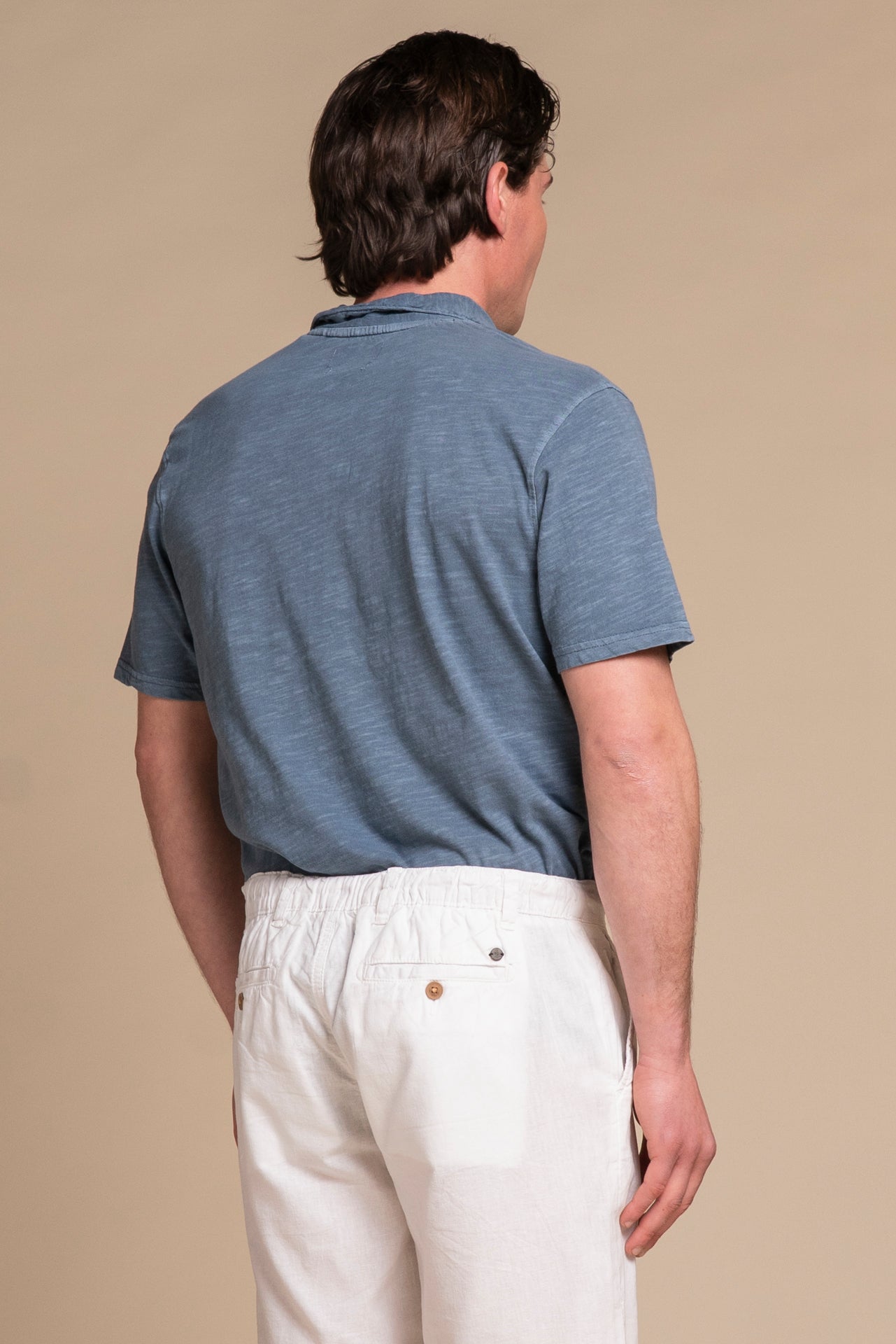 JAMIE POLO SKIPPER IN JERSEY SLUB