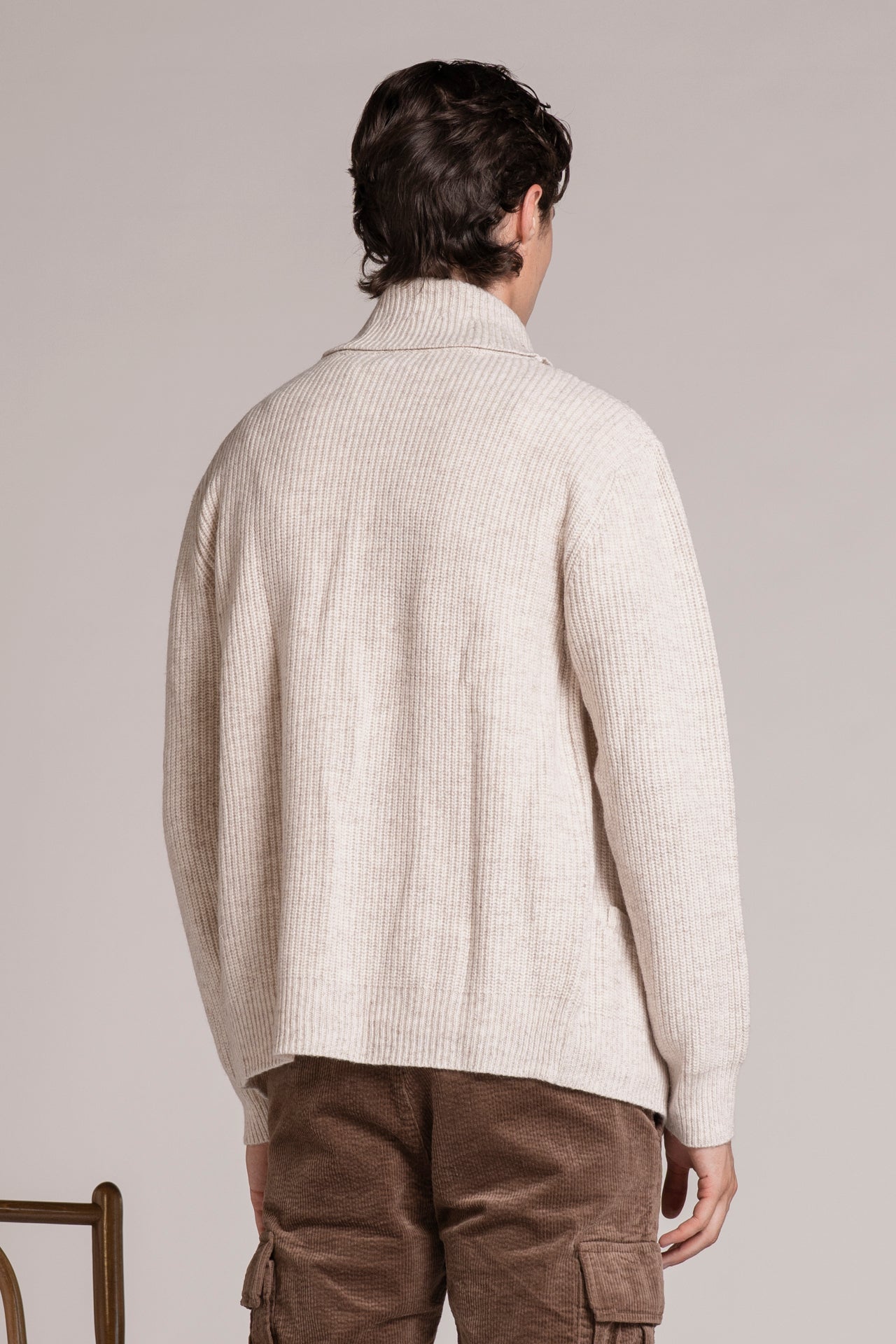 DANIEL CARDIGAN IN MOULINE'