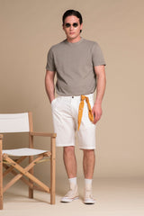 KURT CHINO SHORTS WITH PLEATS