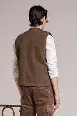 TERRY GILET IN CANVAS