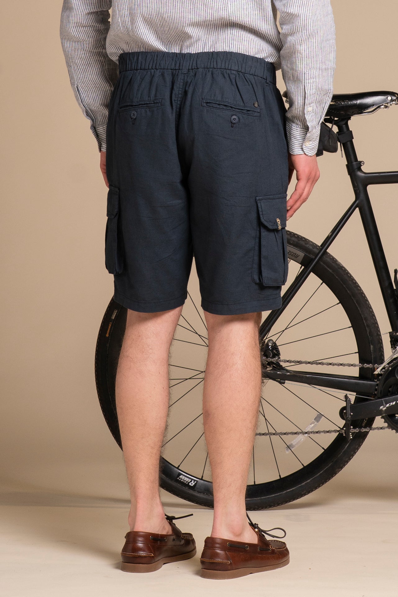 COOPER CARGO SHORT MIXED LINEN
