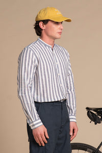 LARS COREANA IN MIXED LINEN STRIPE