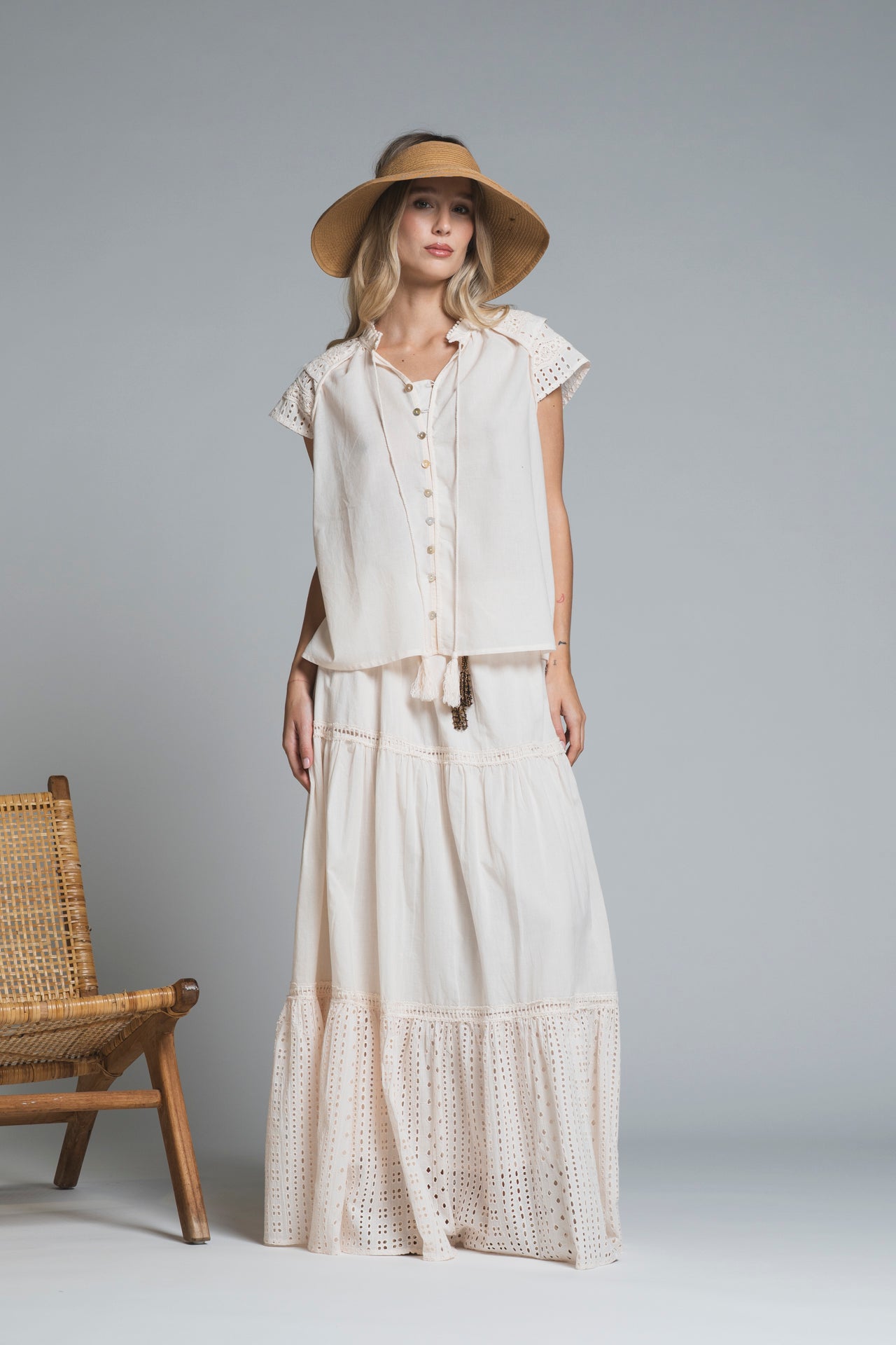 GIORGIA SKIRT LONG IN COTTON