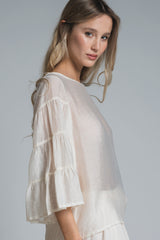 BABY BLOUSE IN MIXED LYOCELL