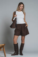 LARA TOP VEST IN JERSEY STRETCH