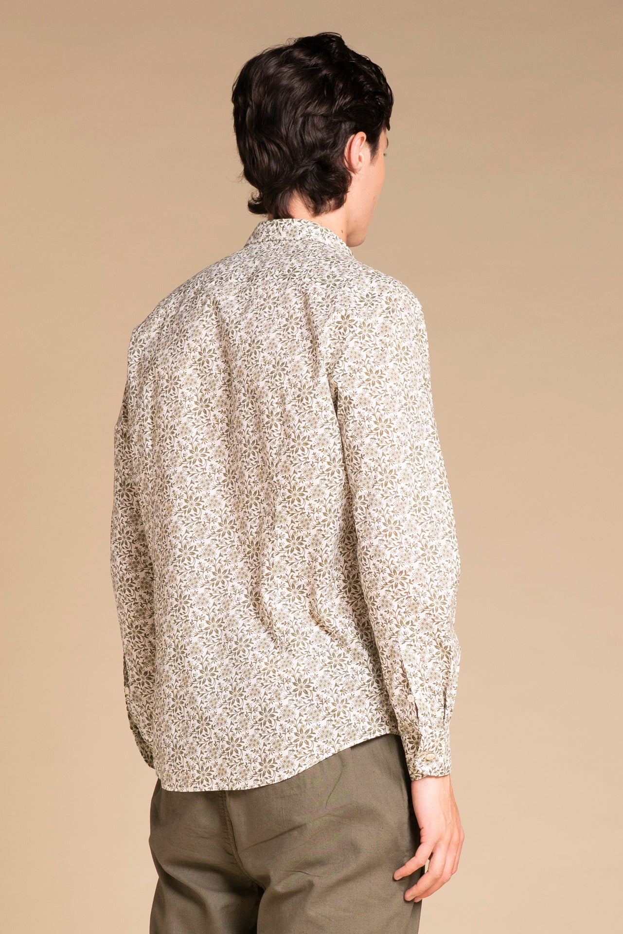 LUIS ITALIAN COLLAR IN COTTON SLUB