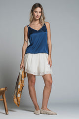 TARA TOP BRACES IN VISCOSE