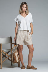 TRACE V NECK IN JERSEY