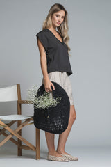 TRACE V NECK IN JERSEY