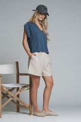 TRACE V NECK IN JERSEY