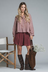 BESTY SHIRT IN MUSSOLA ALL OVER PRINT