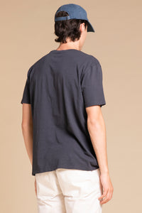 MORRIS T.SHIRT IN JERSEY SLUB CON TASCHINO