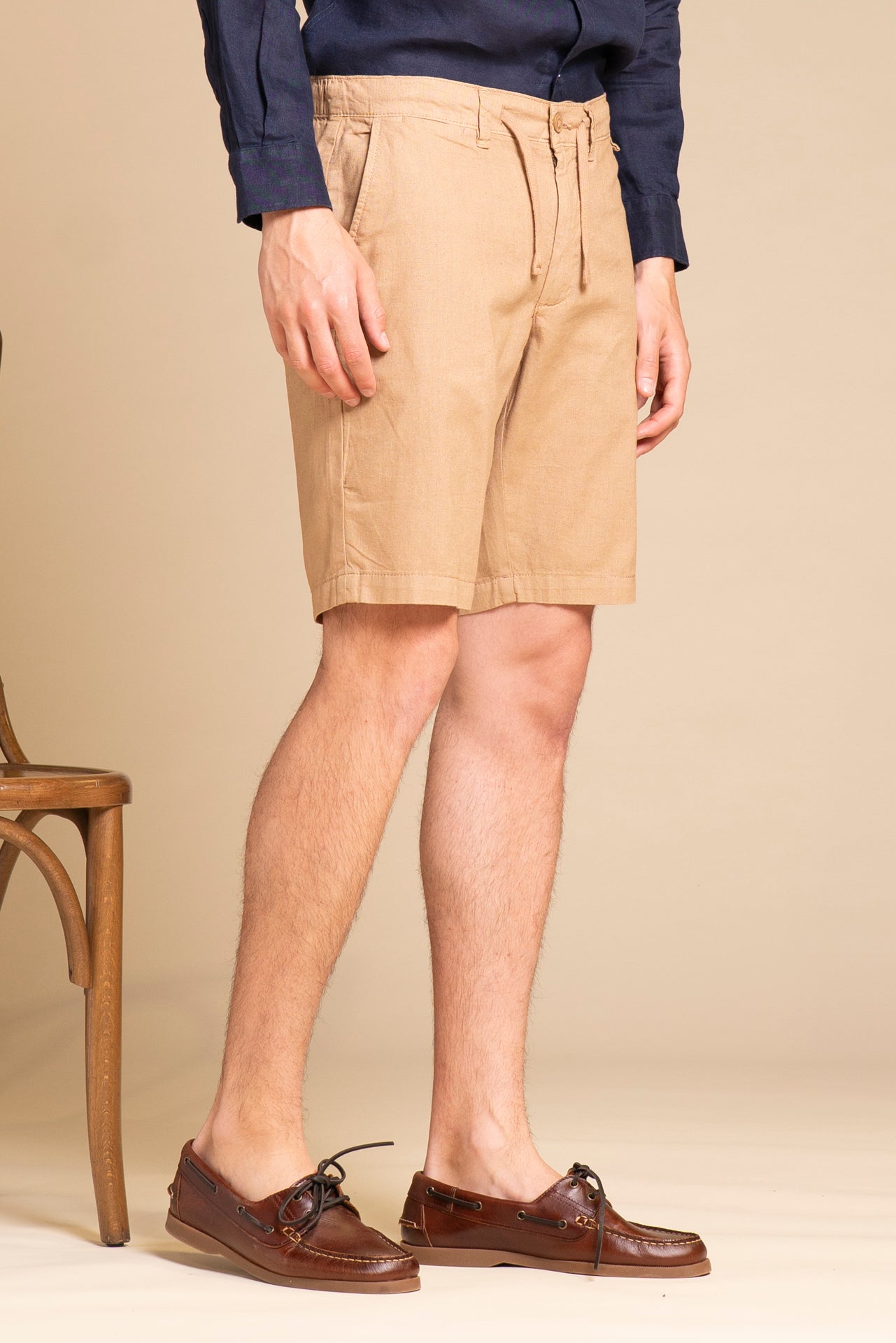 NILS MLN CHINO SHORT MIXED LINEN