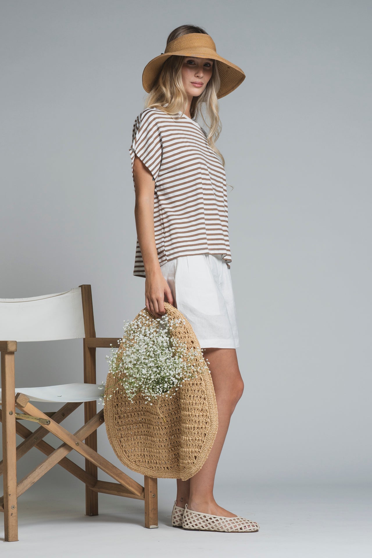 TESSA T.SHIRT BOXY IN MIXED VISCOSE