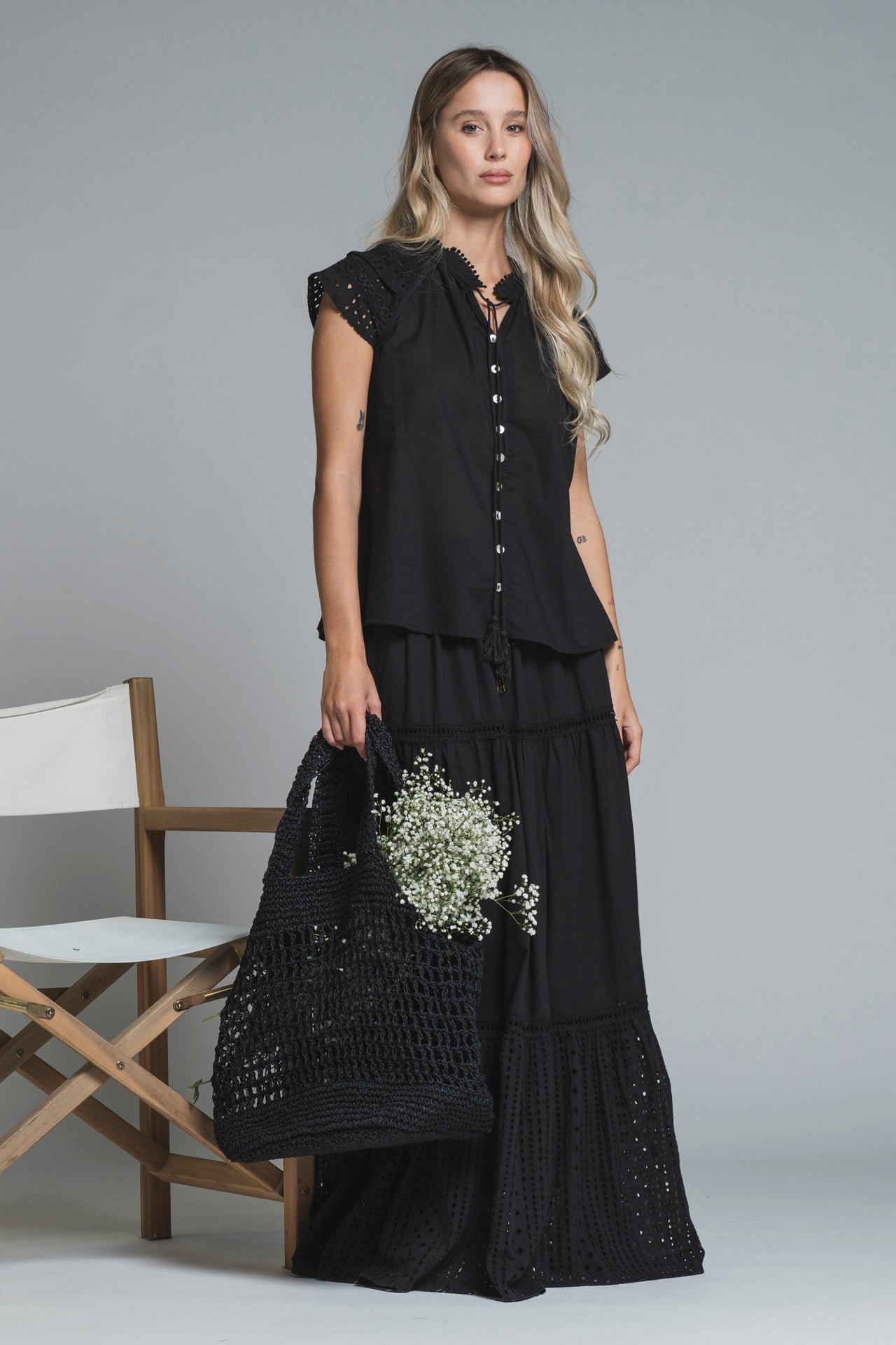 GIORGIA SKIRT LONG IN COTTON