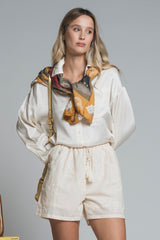 CLORY SHIRT CROP IN VISCOSE