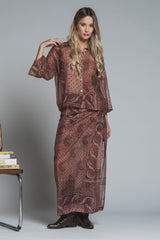 CORA SHIRT IN MIXED VISCOSE