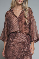 CORA SHIRT IN MIXED VISCOSE