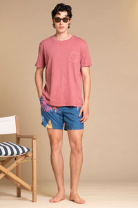 MORRIS T.SHIRT IN JERSEY SLUB CON TASCHINO