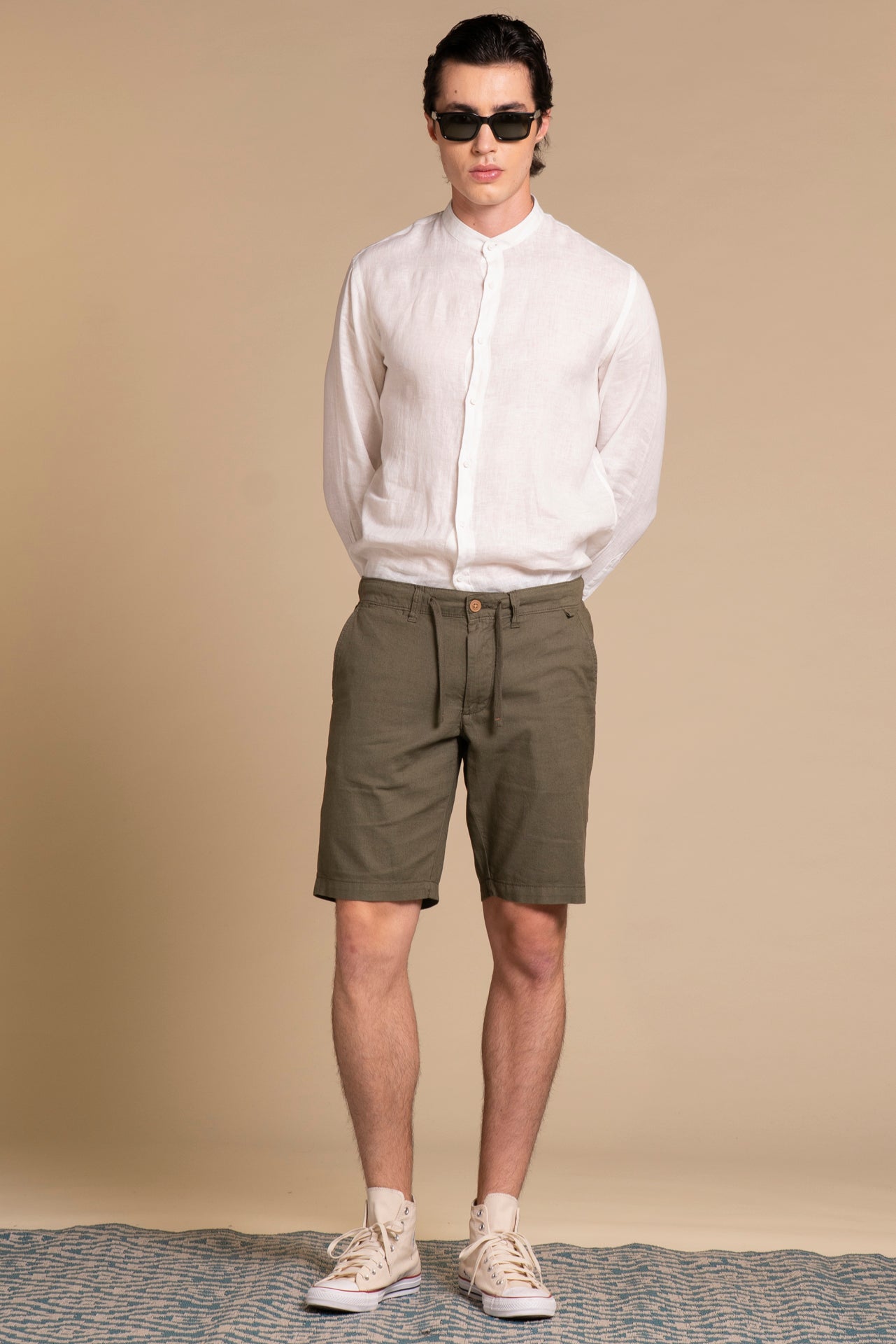 NILS MLN CHINO SHORT MIXED LINEN
