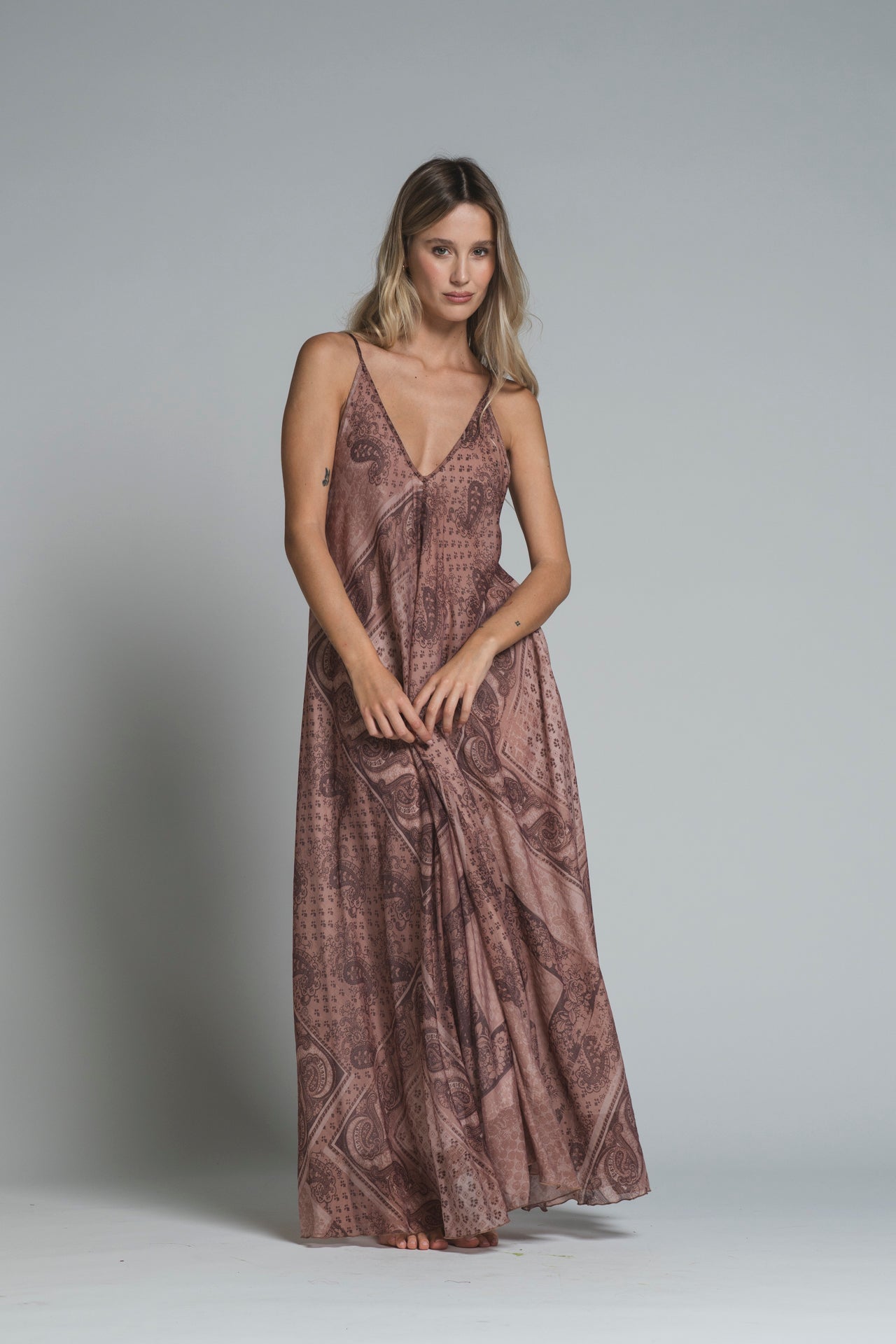 AVA DRESS BRACES MIXED VISCOSE