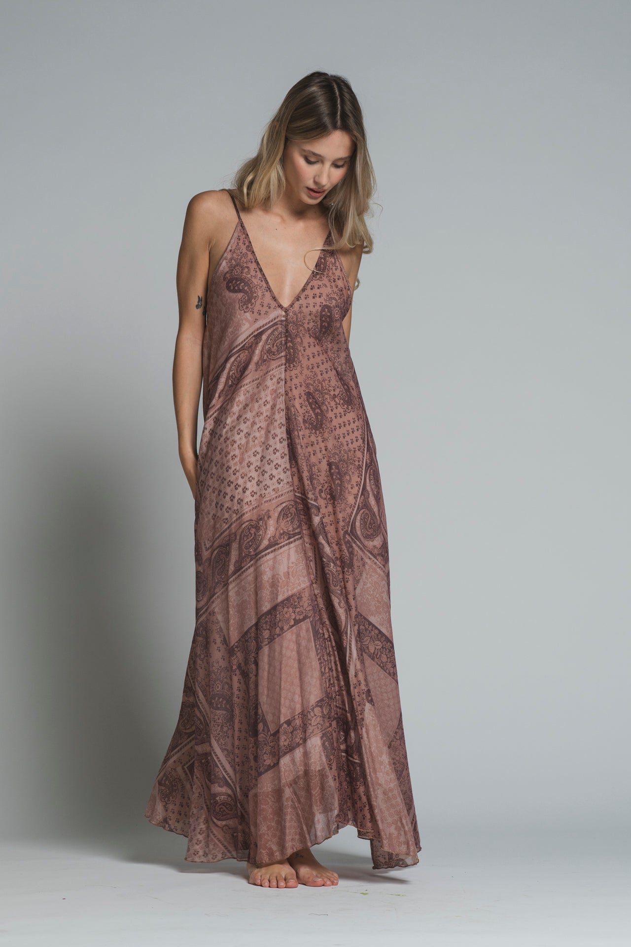 AVA DRESS BRACES MIXED VISCOSE