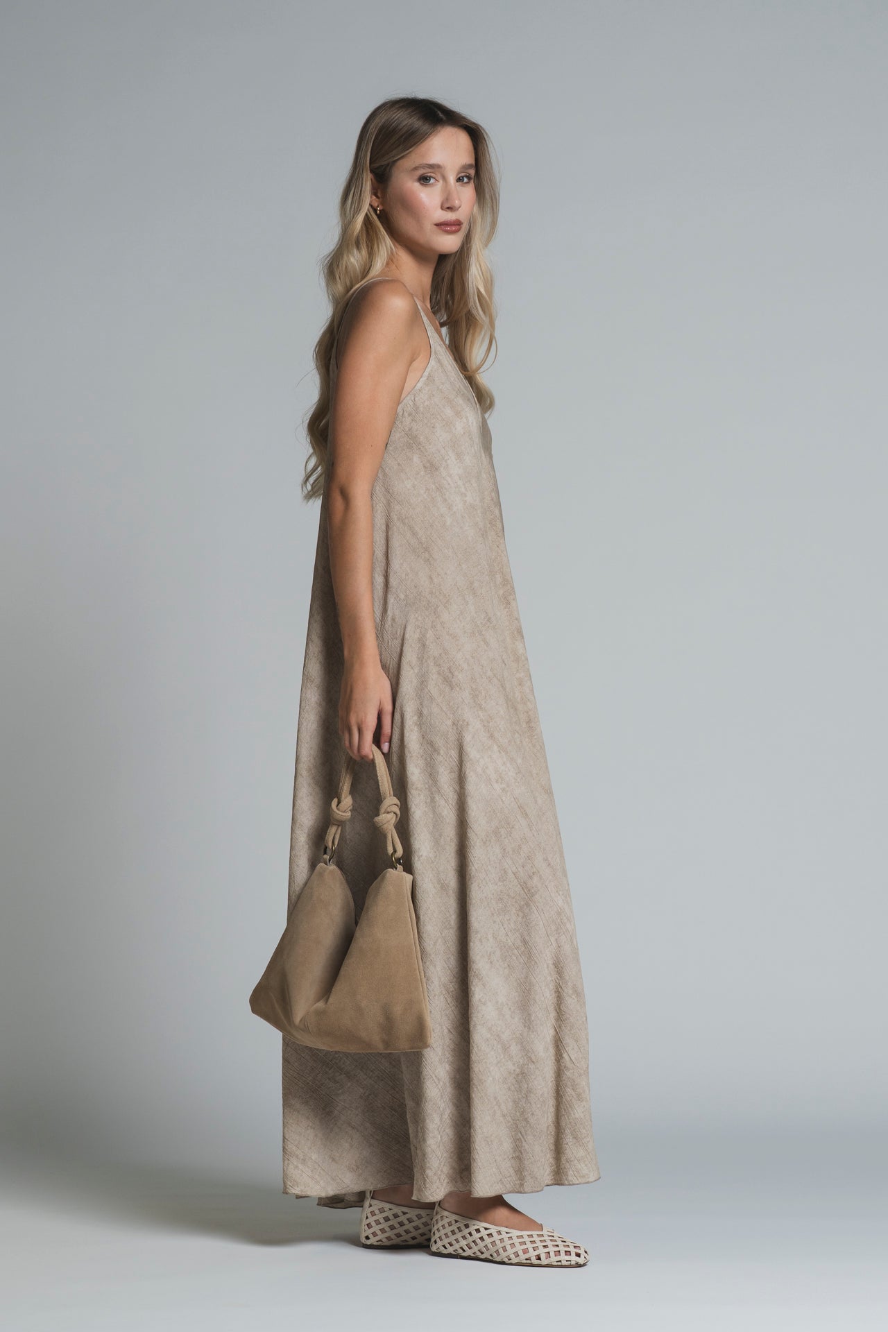 AVA DRESS BRACES MIXED VISCOSE