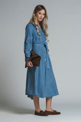 COLE DRESS SHIRT IN CHAMBRAY