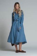 COLE DRESS SHIRT IN CHAMBRAY