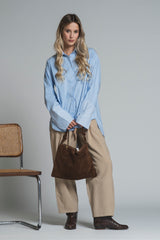 CAMIE SHIRT LONG IN POPELINE