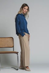 CLORY SHIRT CROP IN VISCOSE