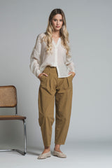 PAOLA CHINO LONG IN POPELINE STRETCH