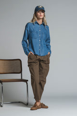 PAOLA CHINO LONG IN POPELINE STRETCH