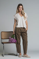 TRACE V NECK IN JERSEY
