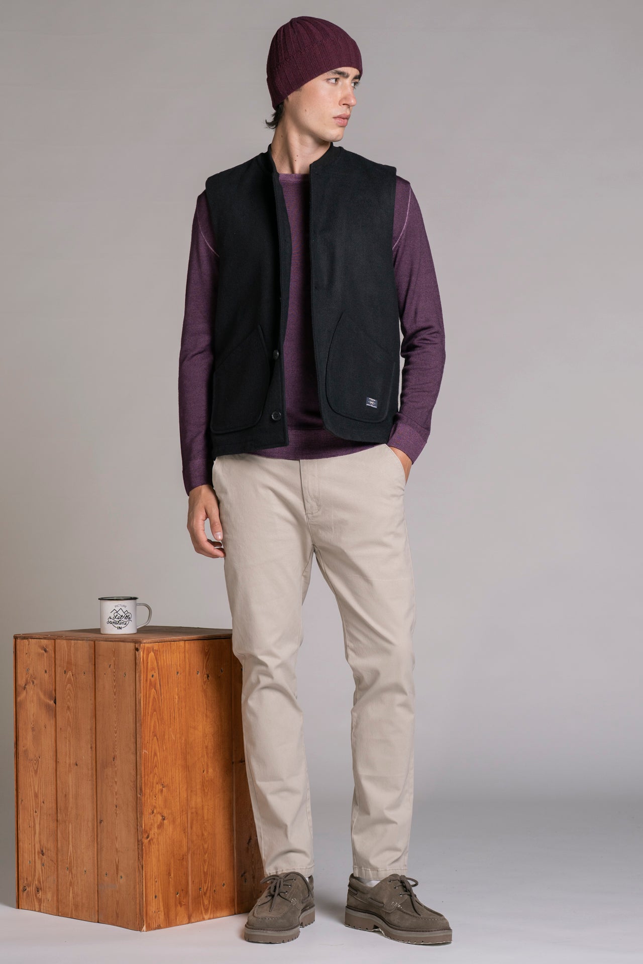 MARSH GILET MIXED WOOL