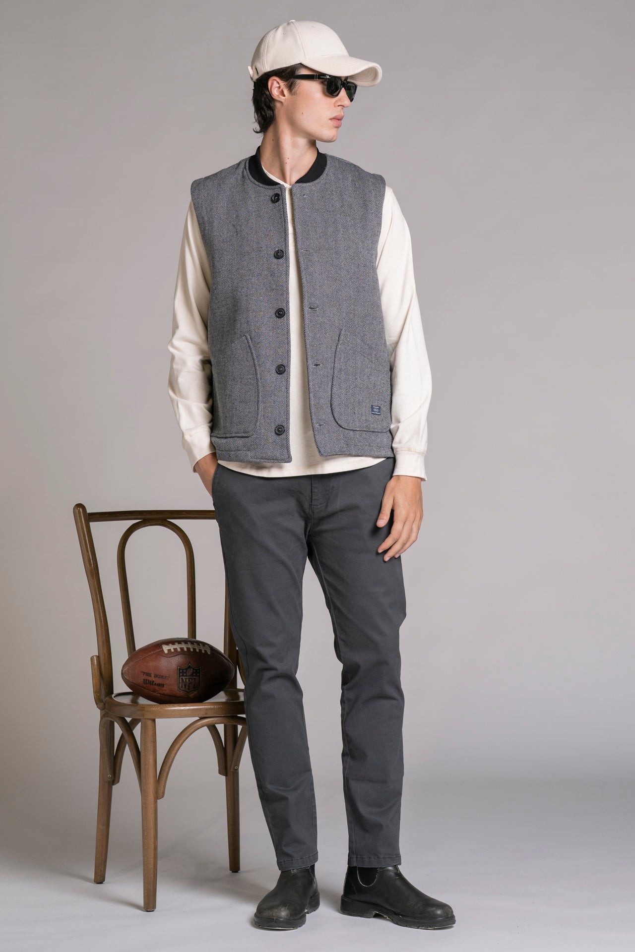 MARSH GILET MIXED WOOL