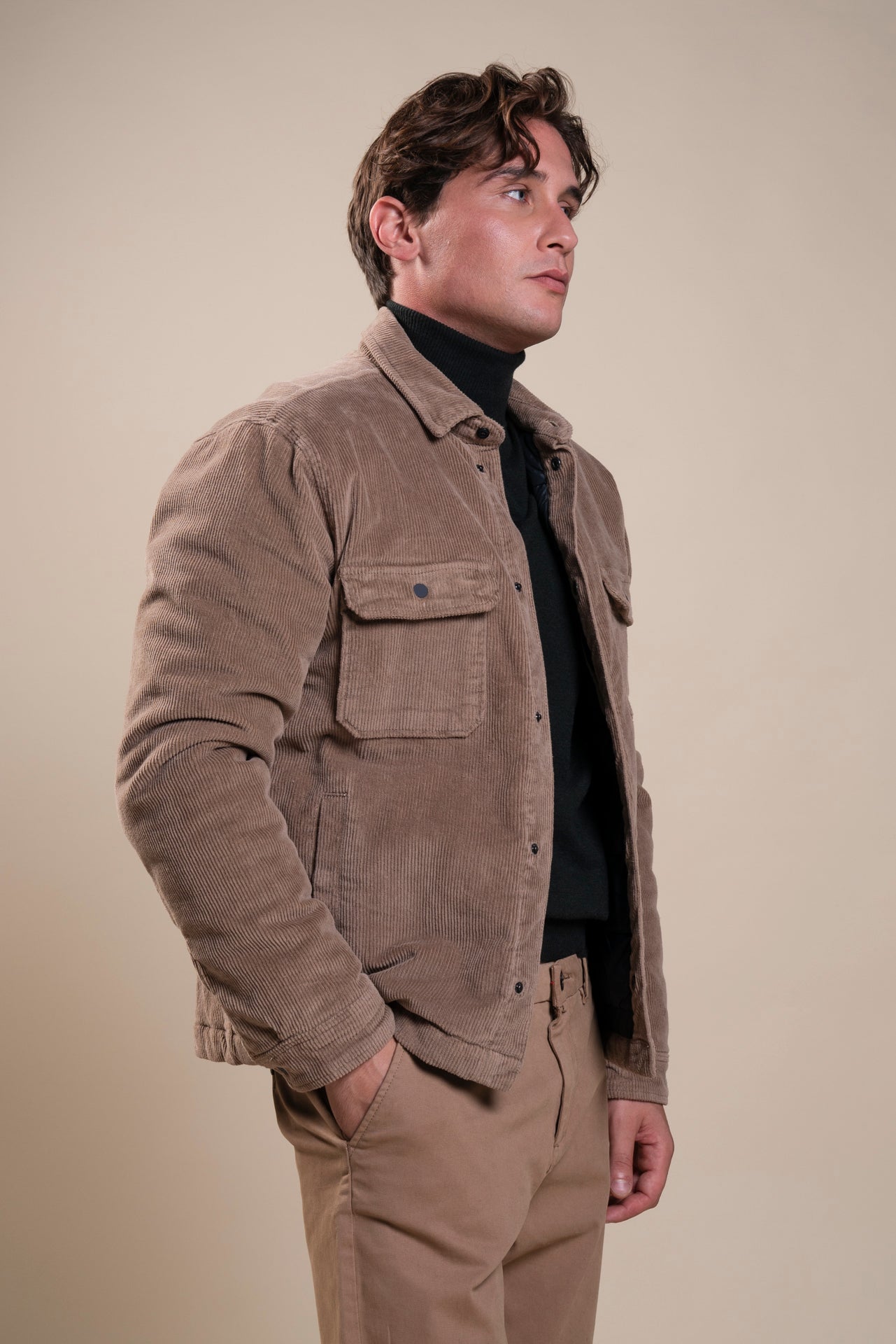 EDWARD OVER-SHIRT JACKET VELVET