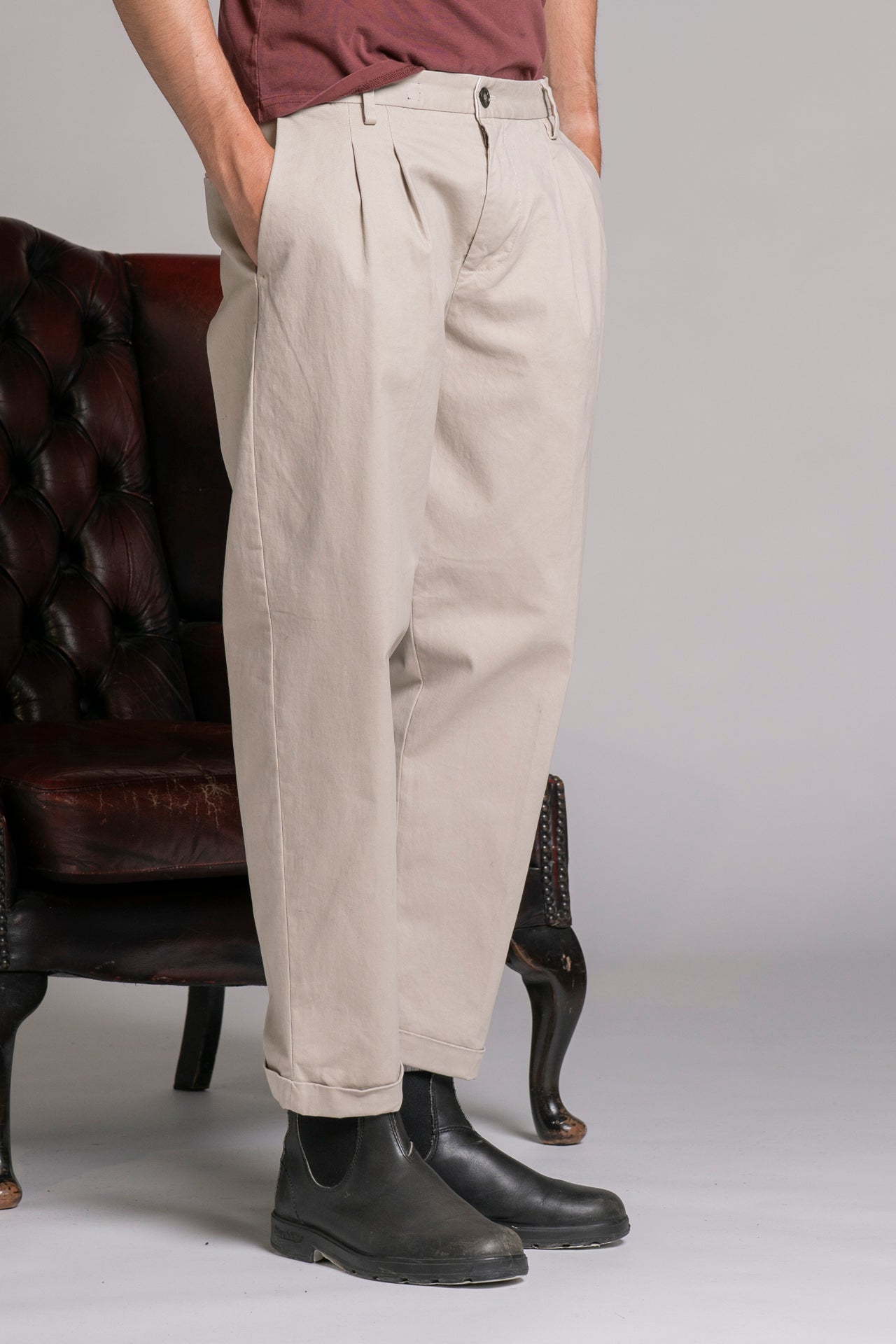 DEVIS CHINO LONG IN TWILL
