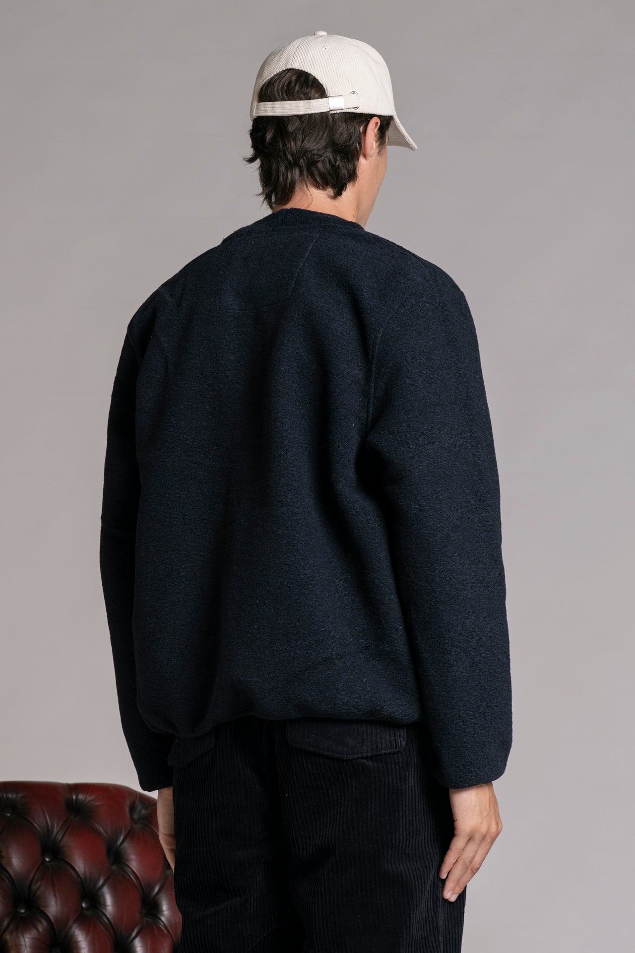 DOVER CARDIGAN IN BOILED WOOL